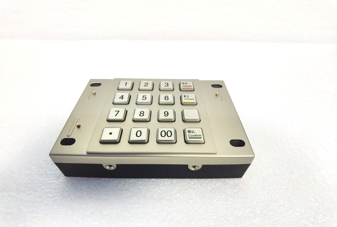 RoHS FCC 87.5 X 91.5mm 1.2KG एटीएम पिन पैड बैंक मशीन कीपैड